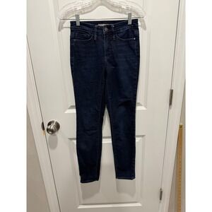 Athleta Womens Skinny Jeans High Rise Dark Wash Size 0